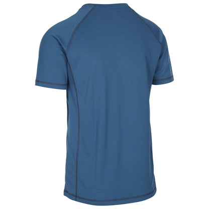 Albert Men's Quick Dry Active T-Shirt in Smokey Blue