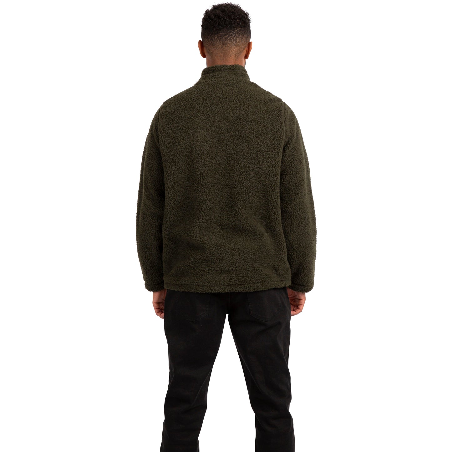 Buck Men's Sherpa Fleece Jacket in Ivy