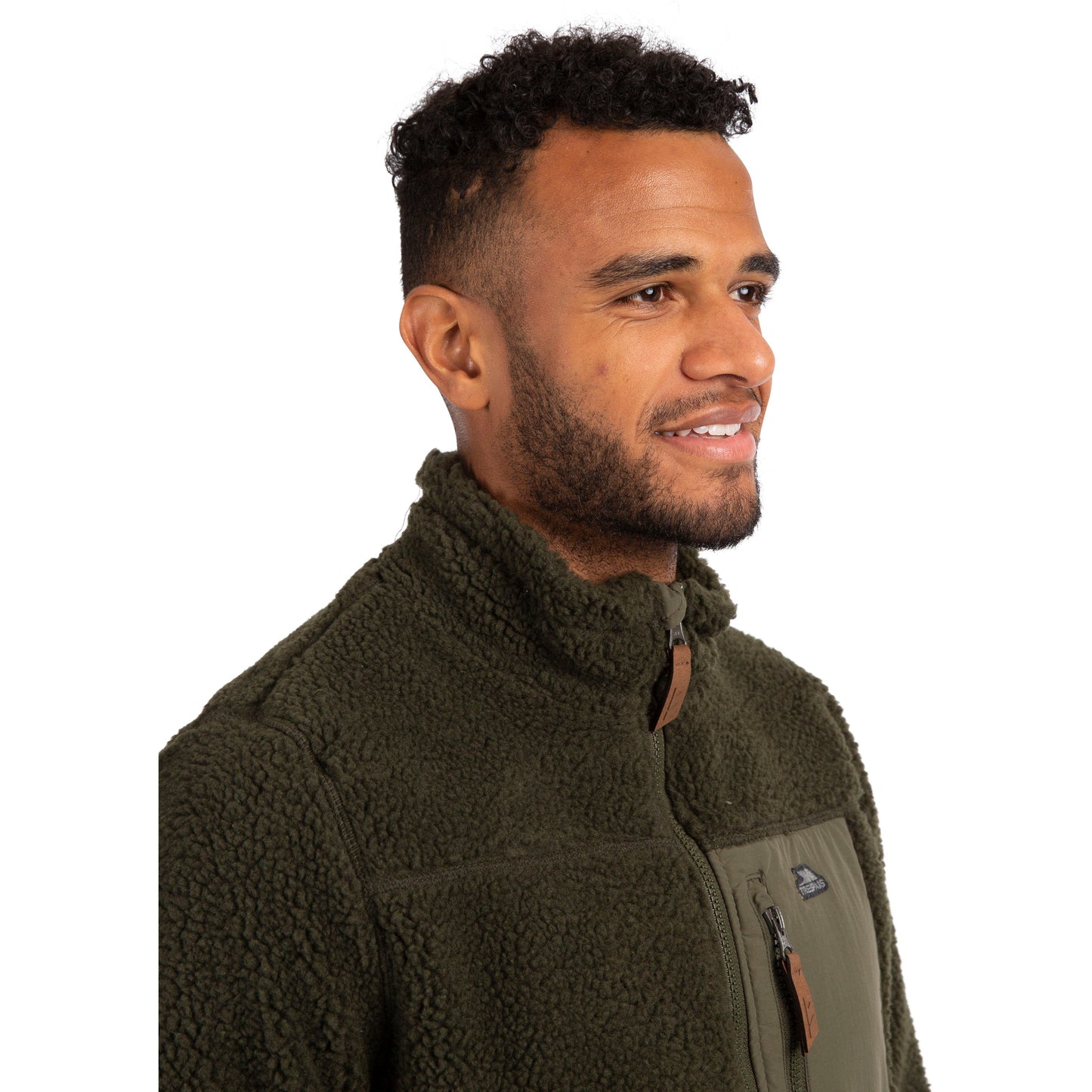 Buck Men's Sherpa Fleece Jacket in Ivy