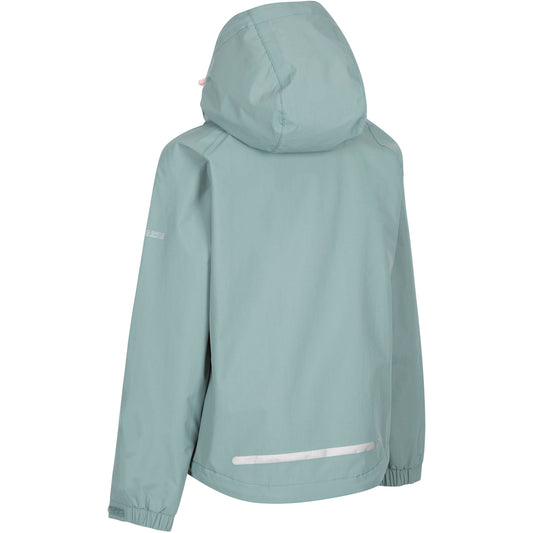 Capture Girls Unpadded Waterproof Jacket in Teal Mist