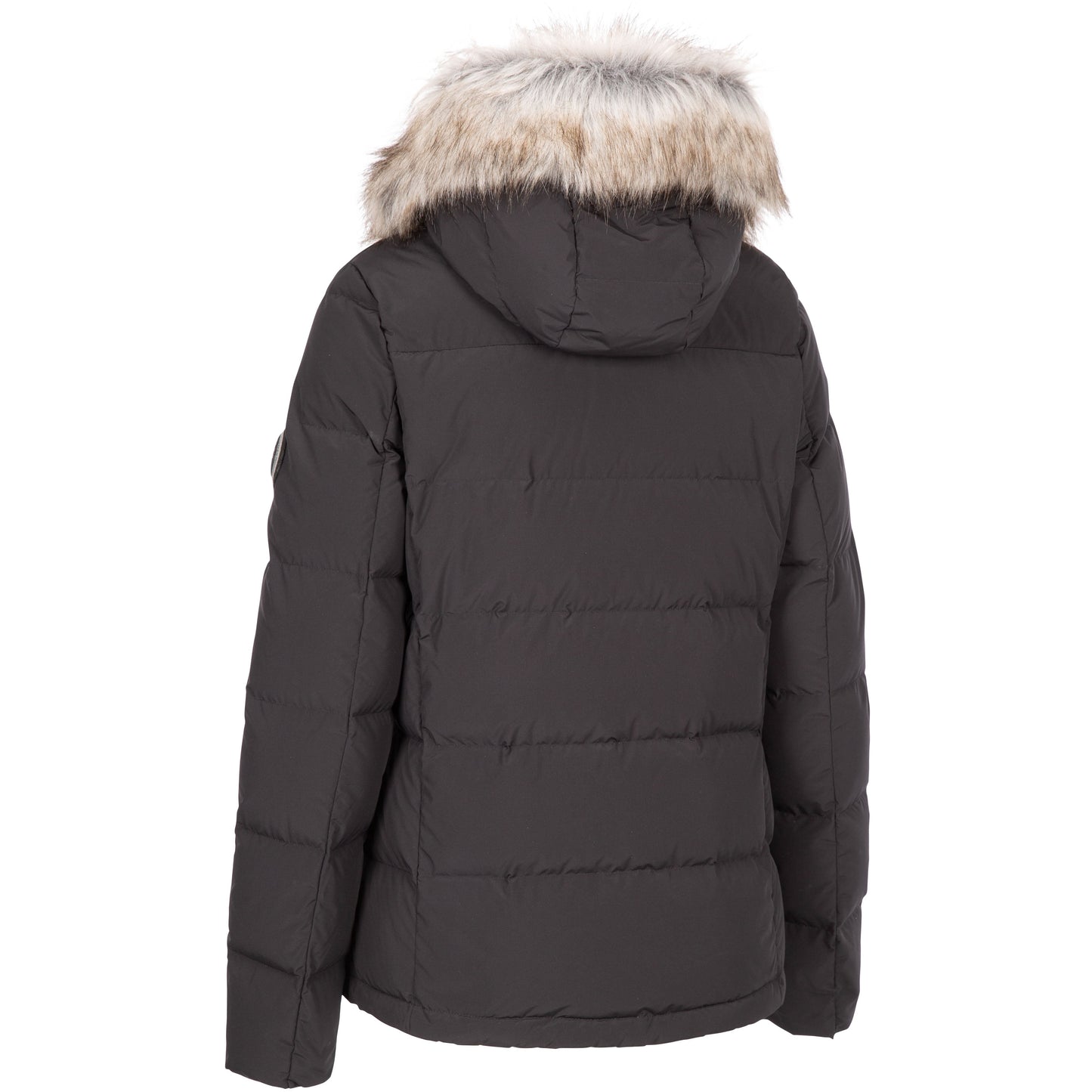 Trespass Womens DLX Down Padded Jacket Composed in Black