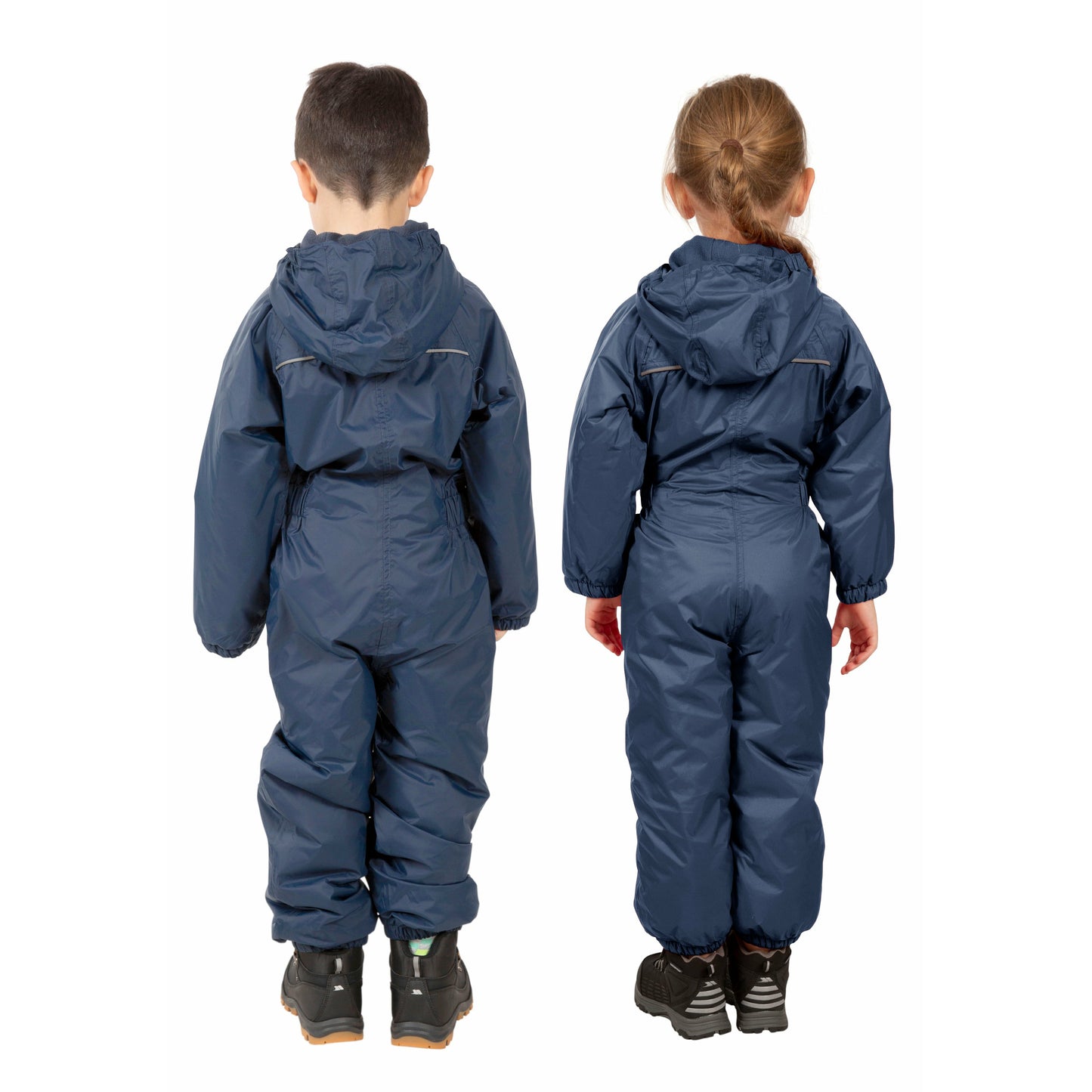 DripDrop Childs Padded Waterproof Puddle Suit in Navy