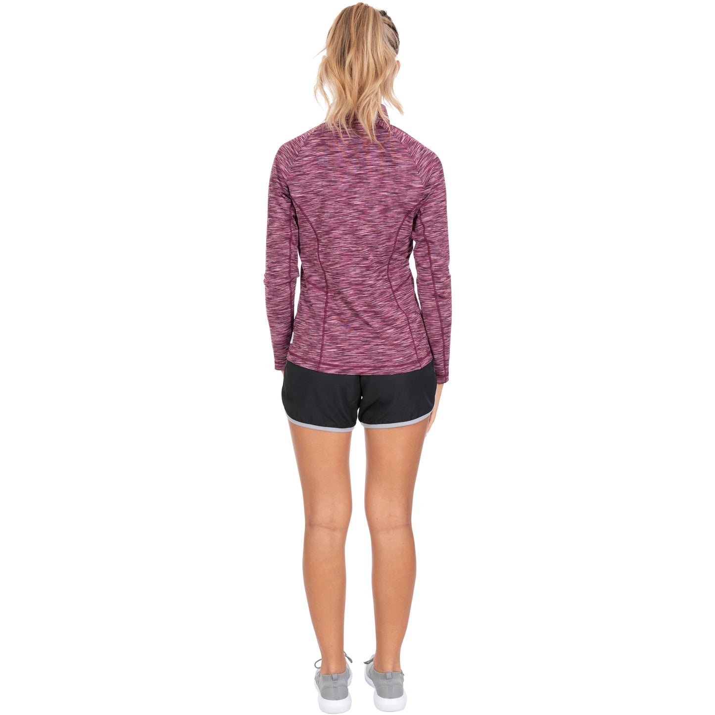 Edith Women's Long Sleeve Active Top - Fig Marl