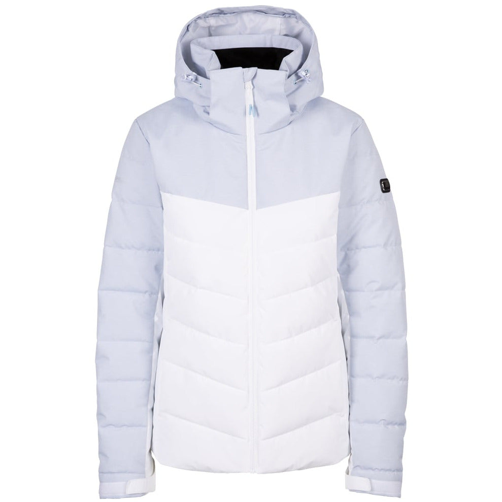 Flattery Women's Padded Waterproof Rain Jacket in Light Sky