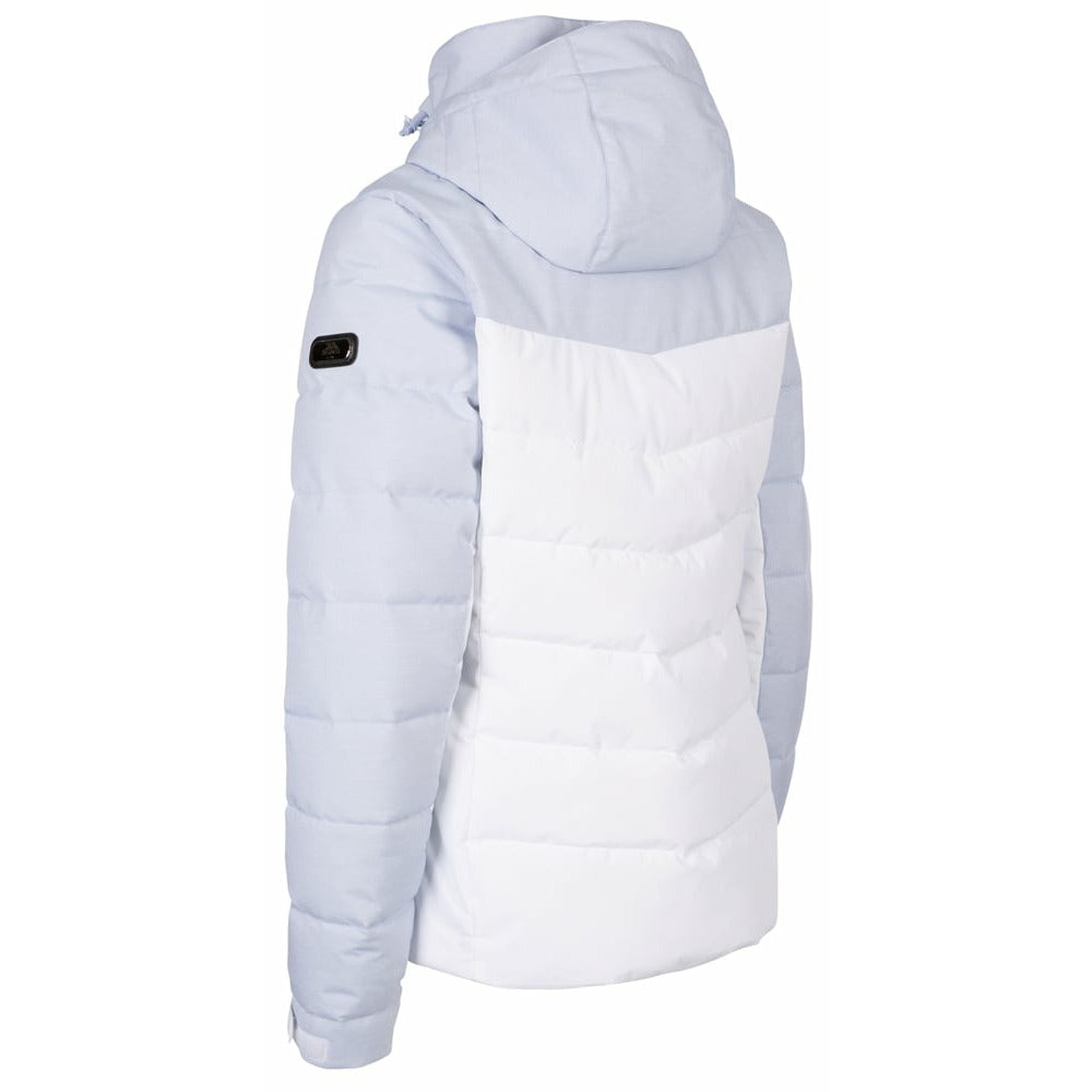 Flattery Women's Padded Waterproof Rain Jacket in Light Sky