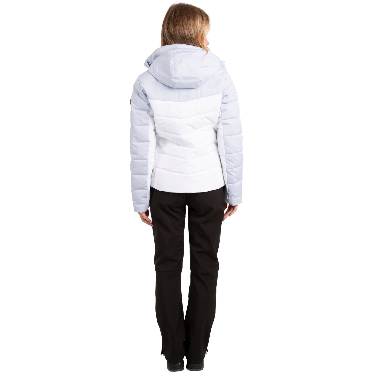 Flattery Women's Padded Waterproof Rain Jacket in Light Sky