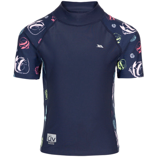 Jella Unisex Kids UV Protection Swim Top in Fish Print