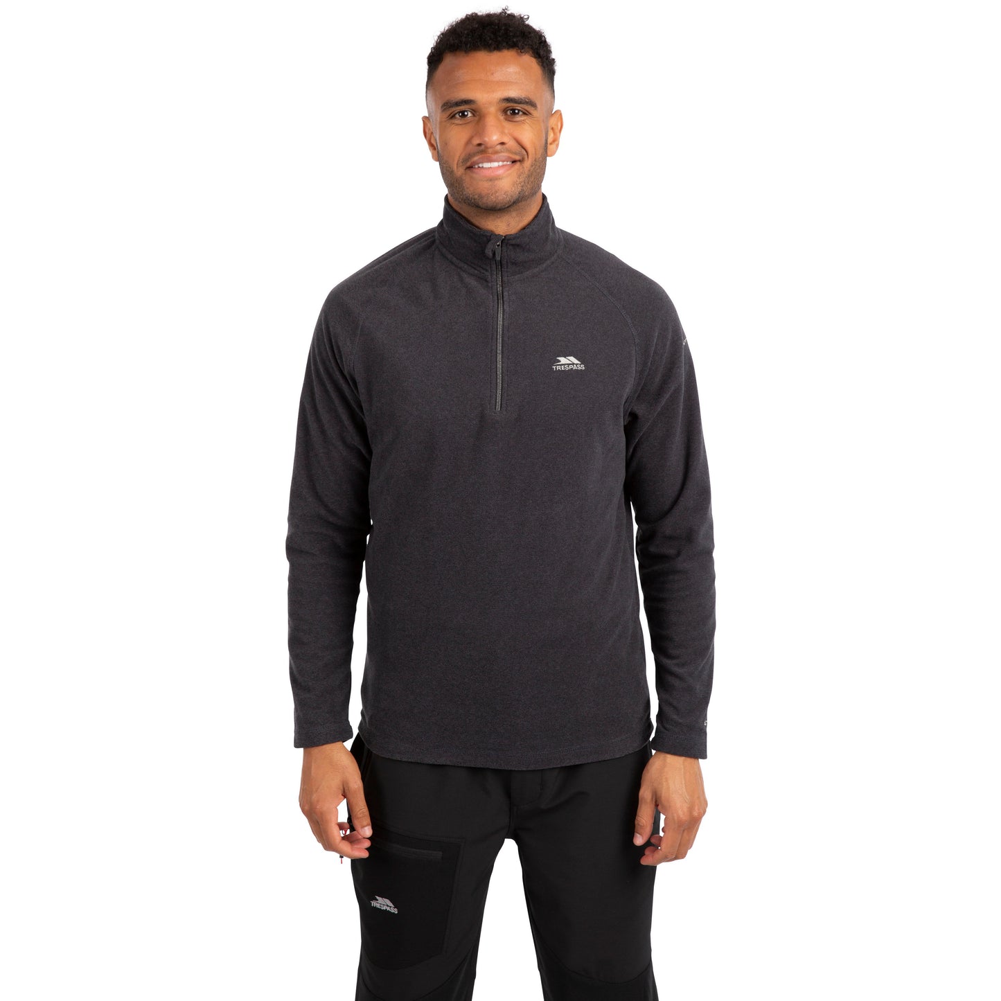 Keynote Mens Half Zip Fleece Jumper in Charcoal