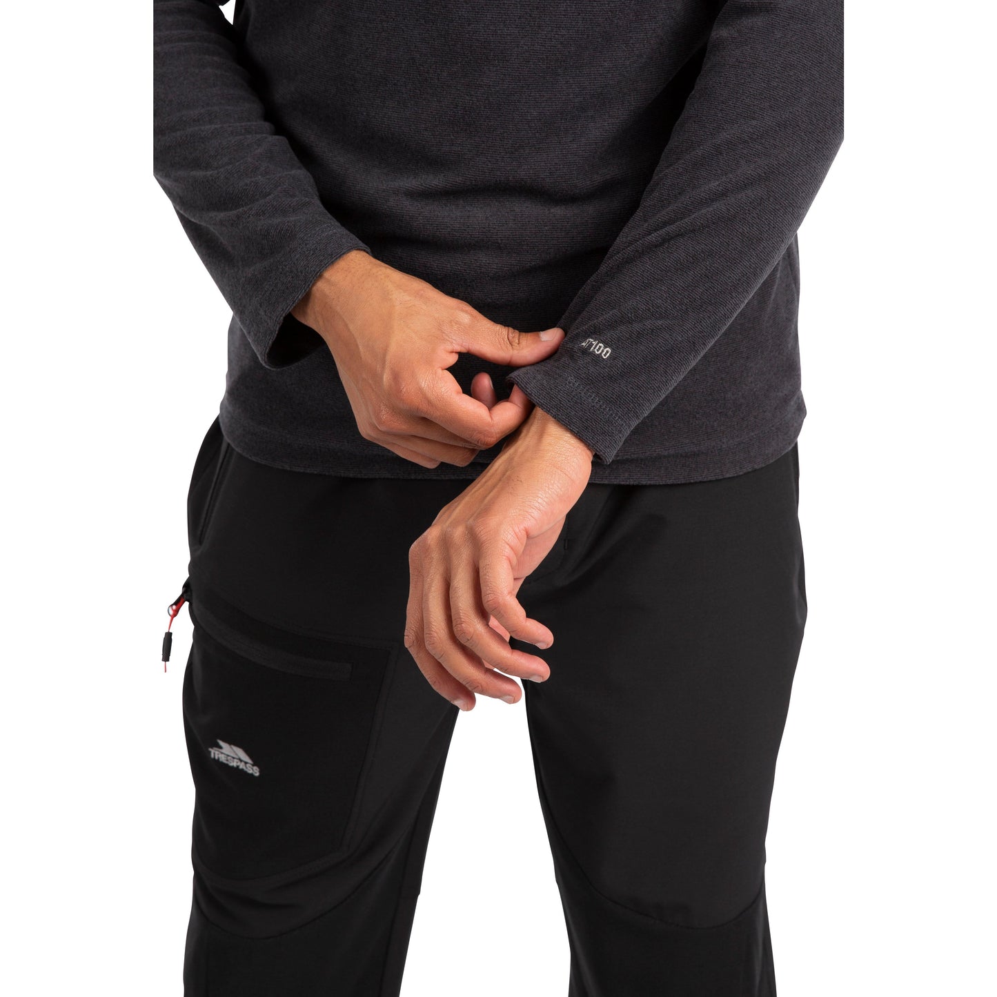 Keynote Mens Half Zip Fleece Jumper in Charcoal