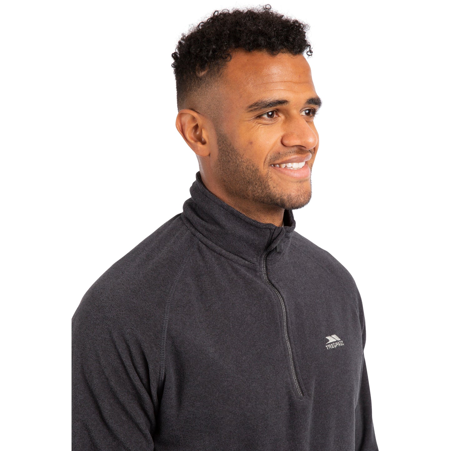 Keynote Mens Half Zip Fleece Jumper in Charcoal
