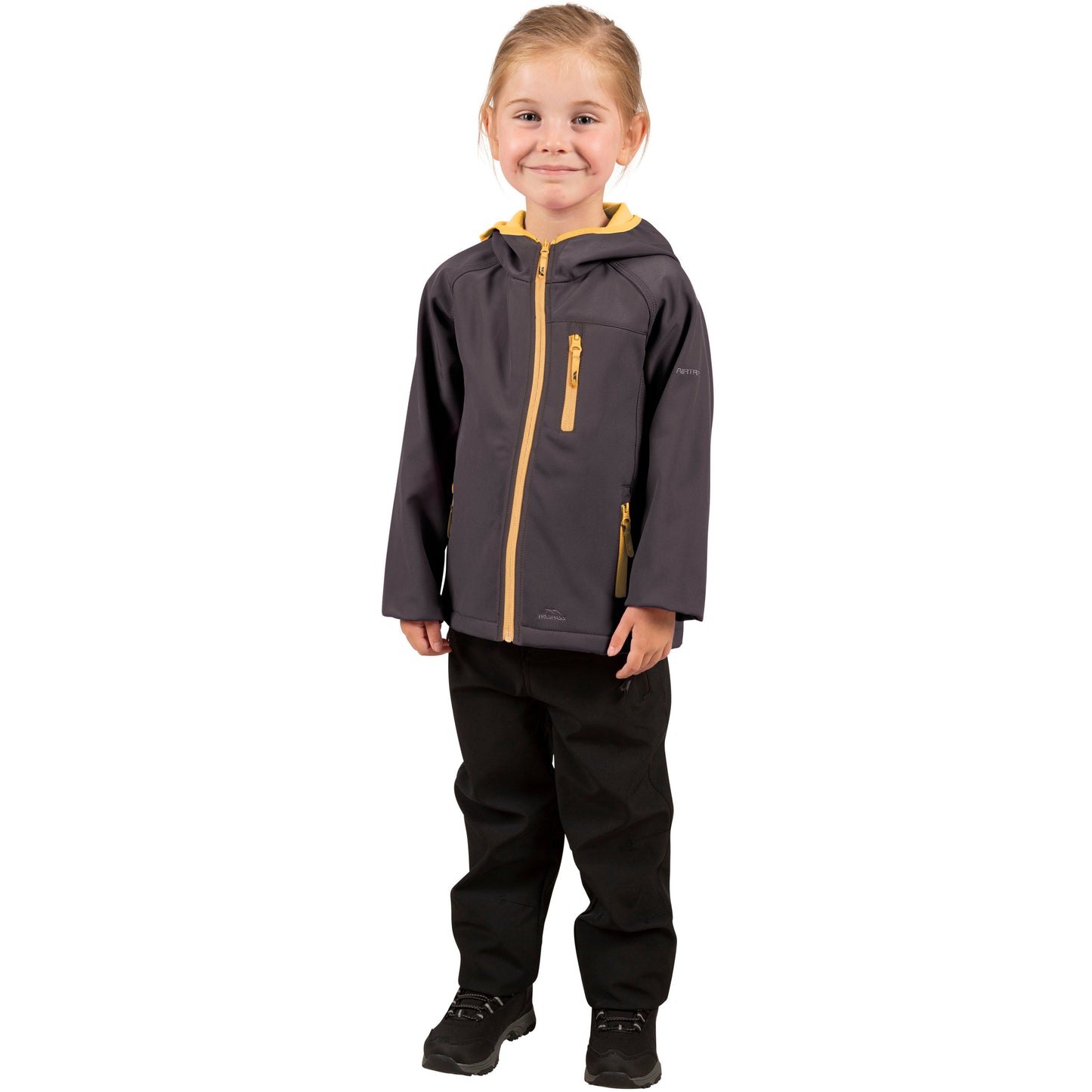 Kian Kids Softshell Jacket in Dark Grey
