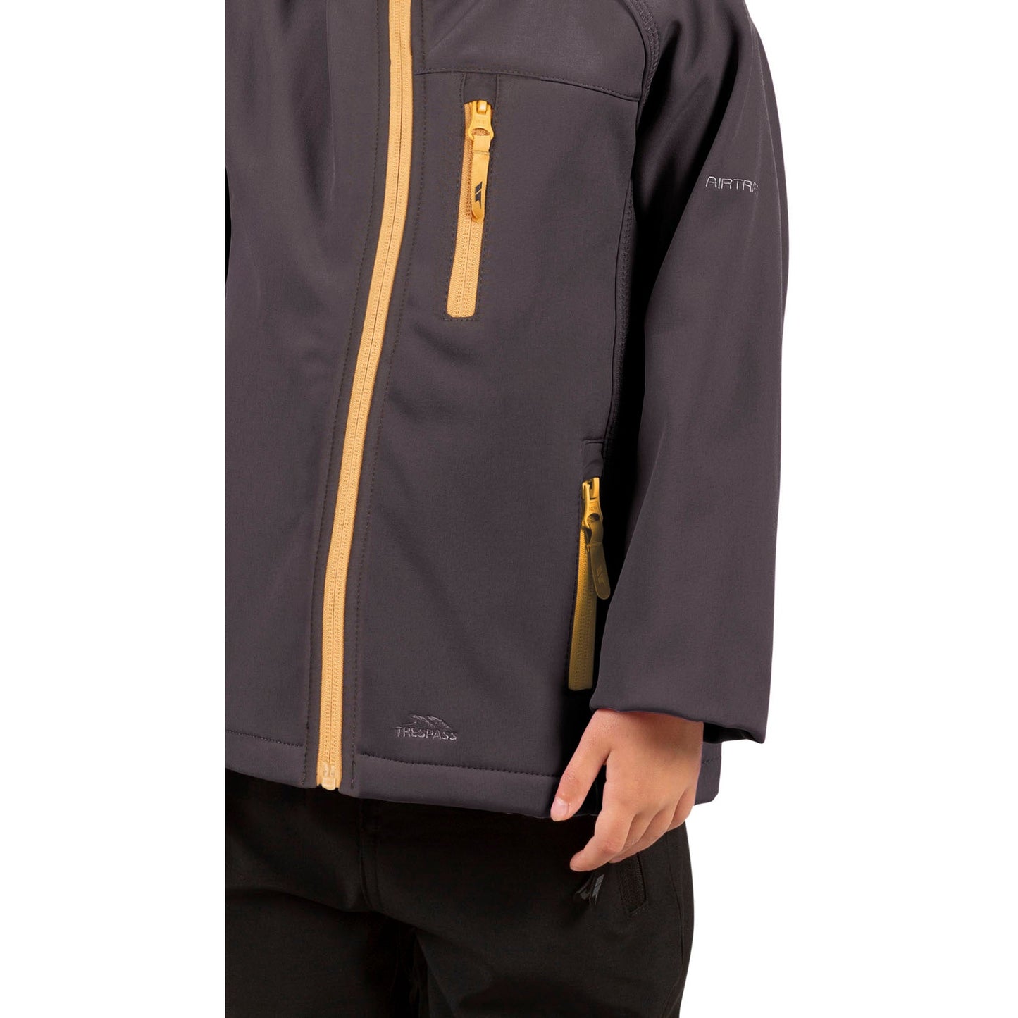 Kian Kids Softshell Jacket in Dark Grey