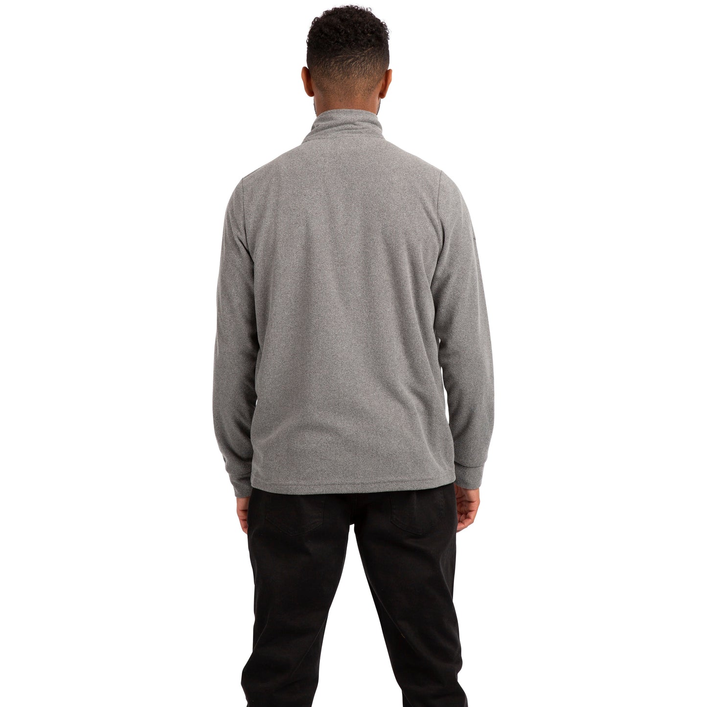 Kington Men's Fleece Top in Grey Marl