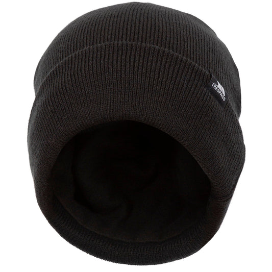 Littlebrook Adults Black Knitted and Lined Beanie Hat