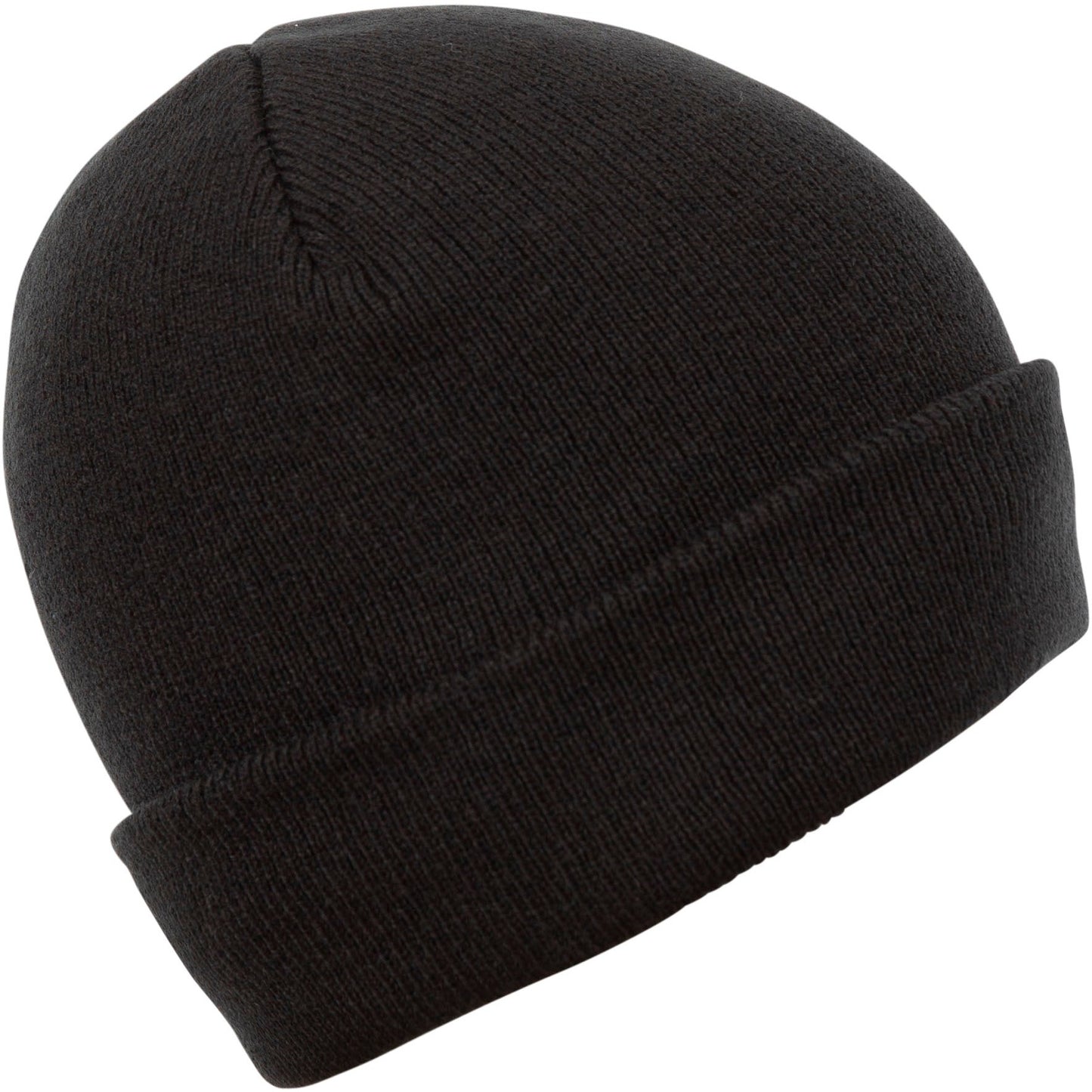 Trespass Adults Black Knitted and Lined Beanie Hat - Littlebrook