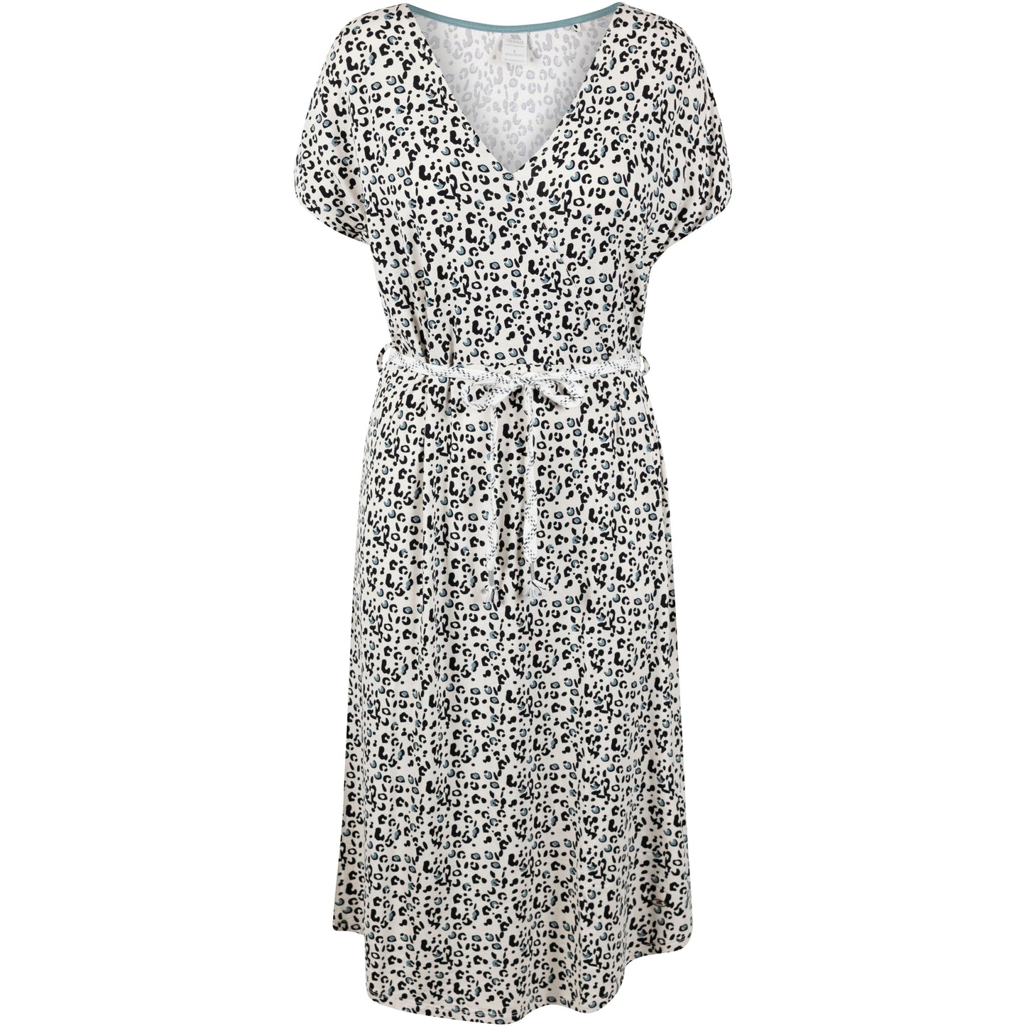 Lynsey Women's Summer Dress in Black Animal Print