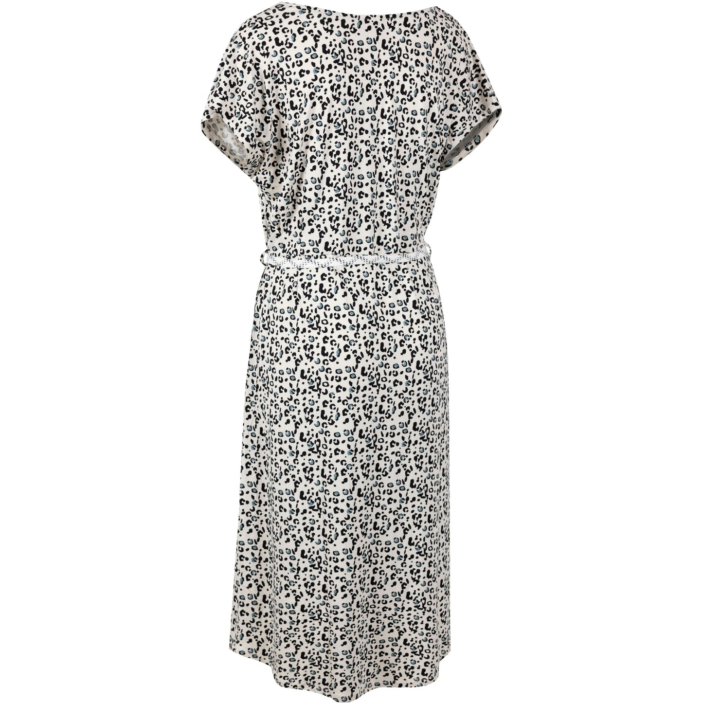 Lynsey Women's Summer Dress in Black Animal Print