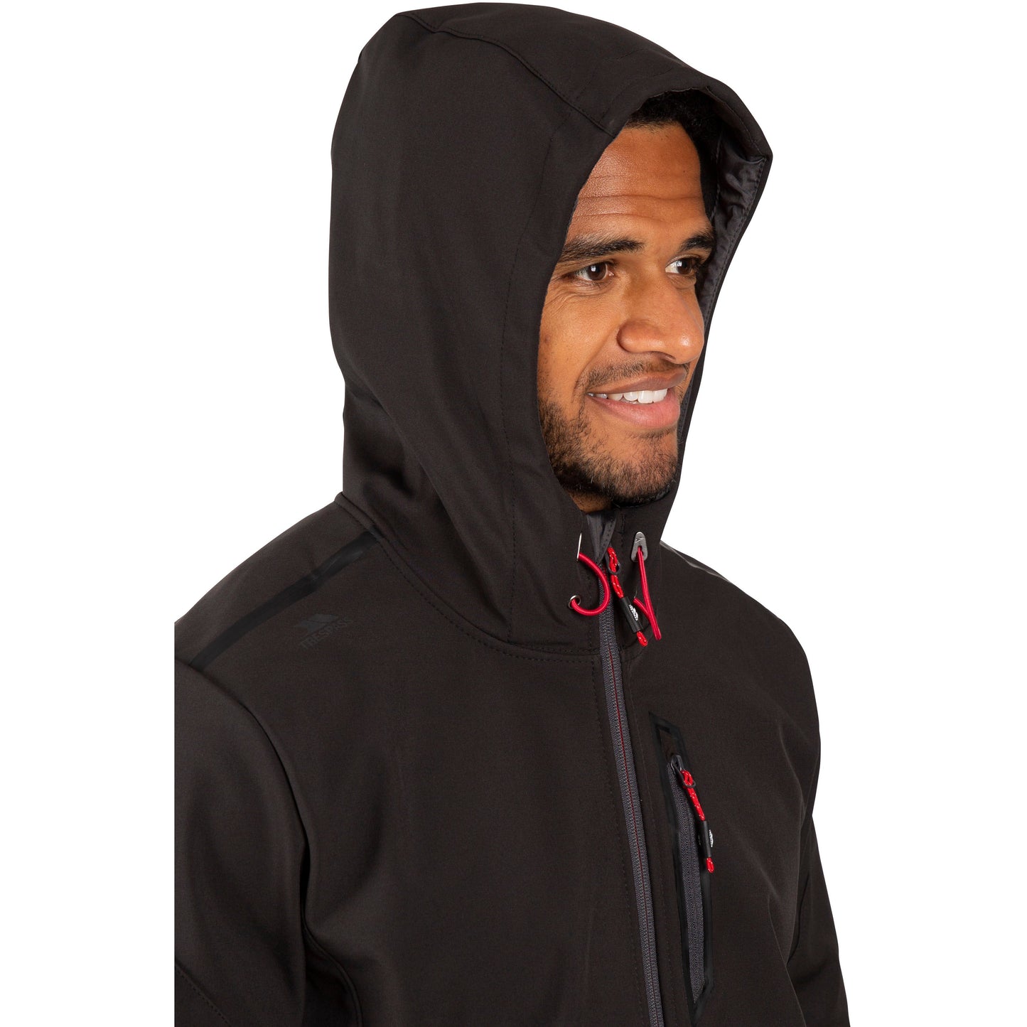 Trespass Mens Softshell Jacket Marlon in Black