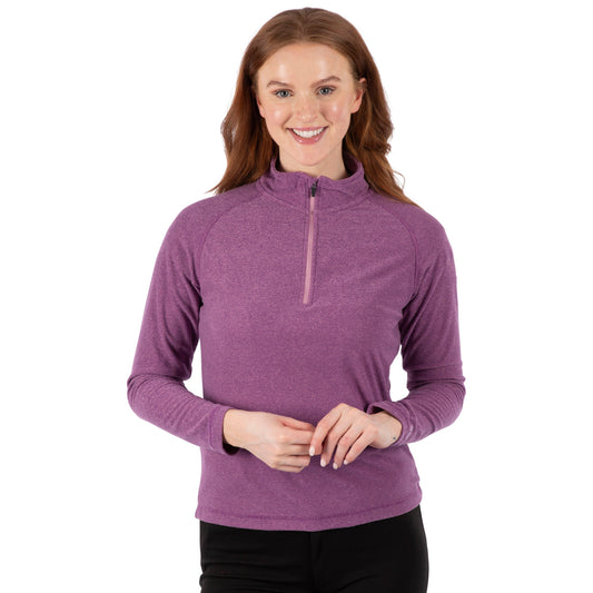Meadows Women's 1/2 Zip Fleece in Wild Purple