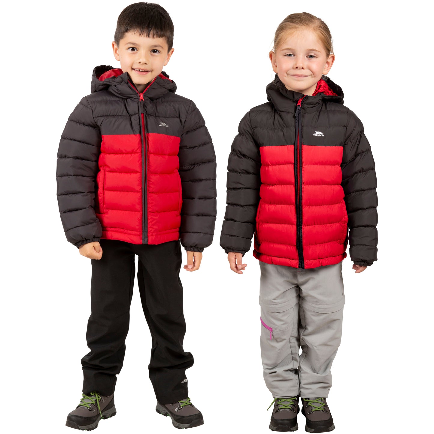 Oskar Kids Padded Jacket in Red