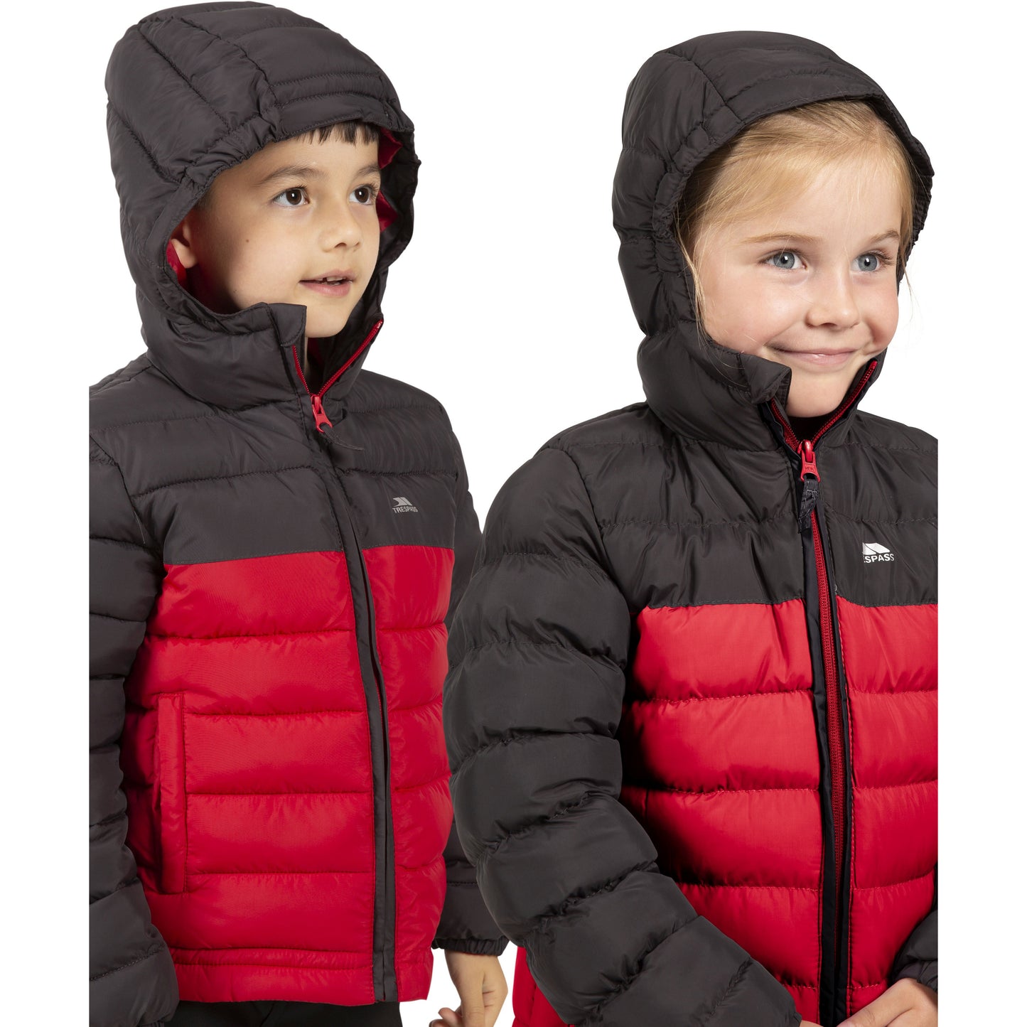 Oskar Kids Padded Jacket in Red