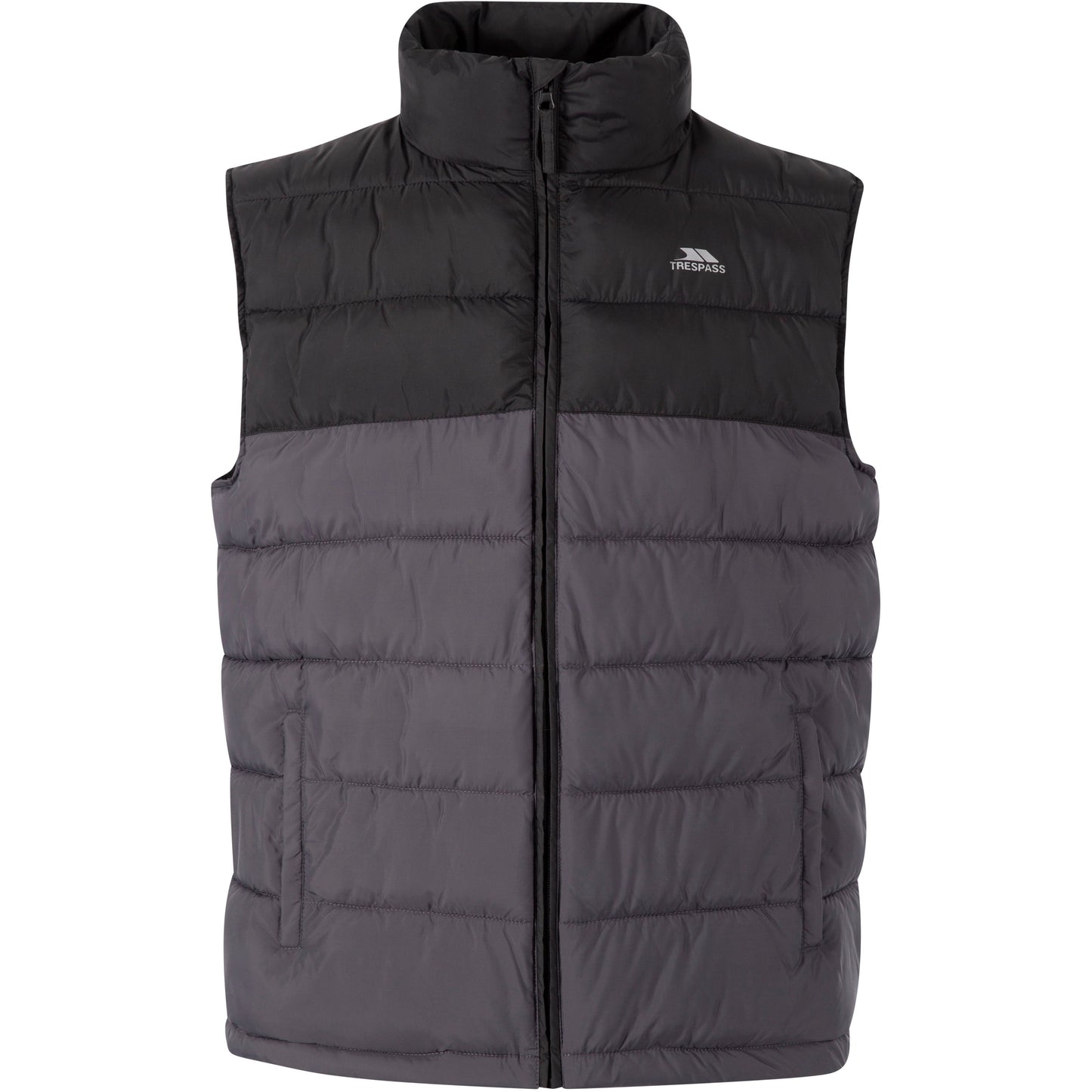 Oskar Men's Padded Gilet / Bodywarmer in Black and Grey