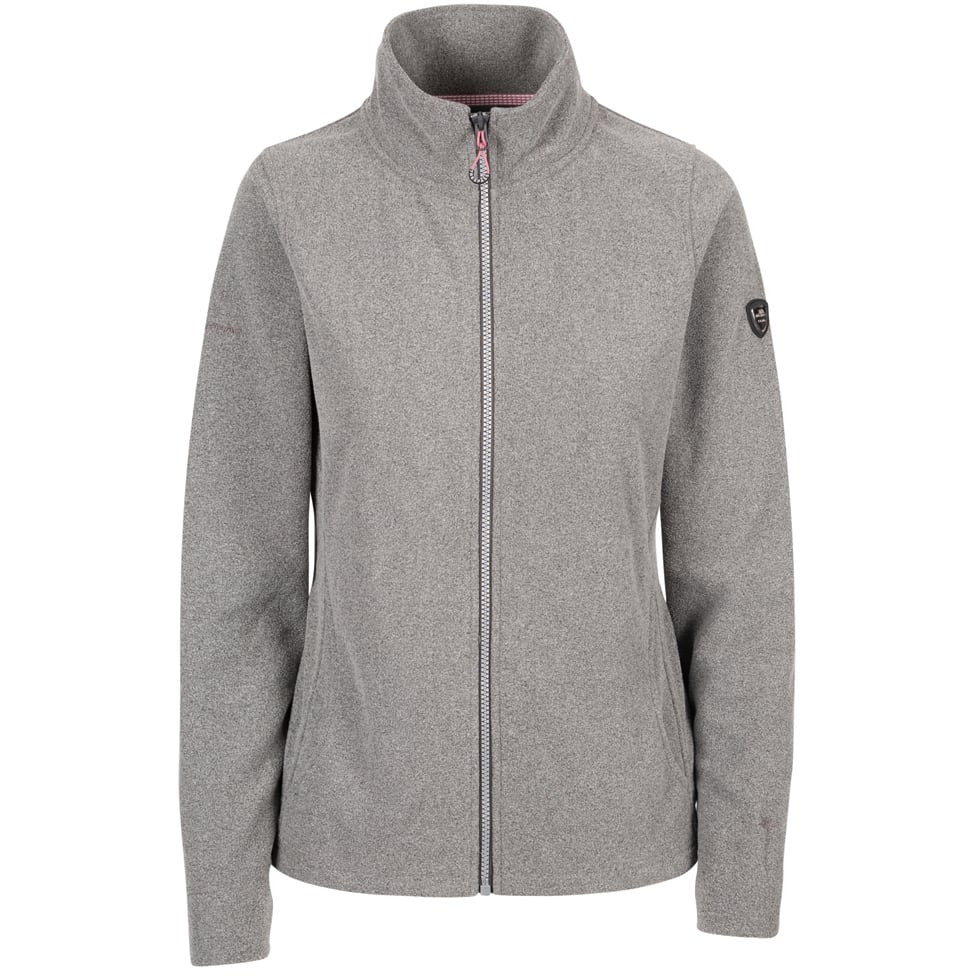 Trespass Womens Full Zip Fleece Reckon in Grey Marl