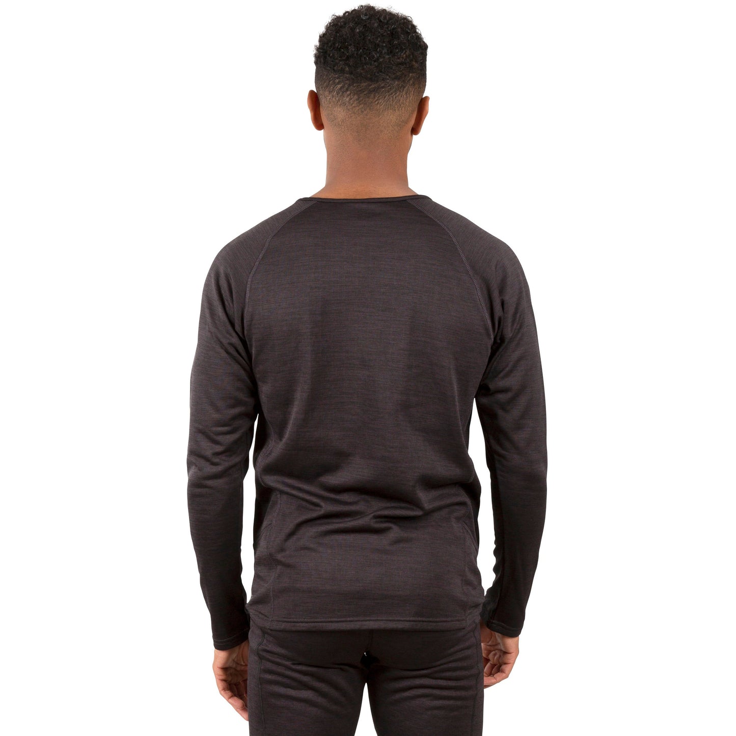 Rennie Men's Base Layer Top in Dark Grey