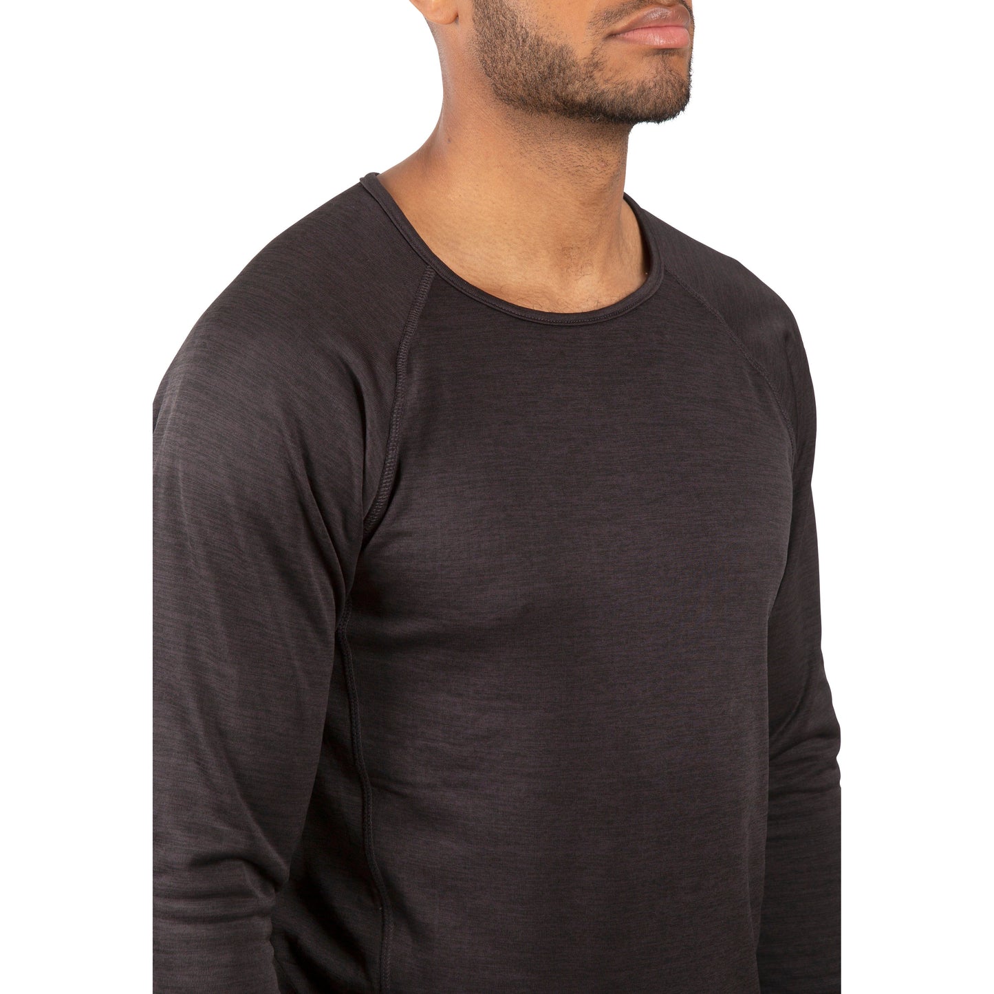 Rennie Men's Base Layer Top in Dark Grey