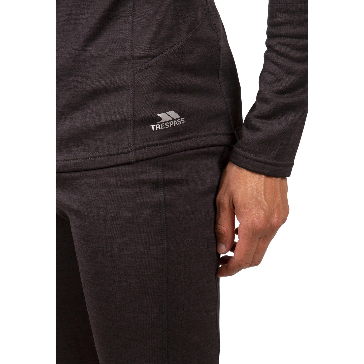 Rennie Men's Base Layer Top in Dark Grey