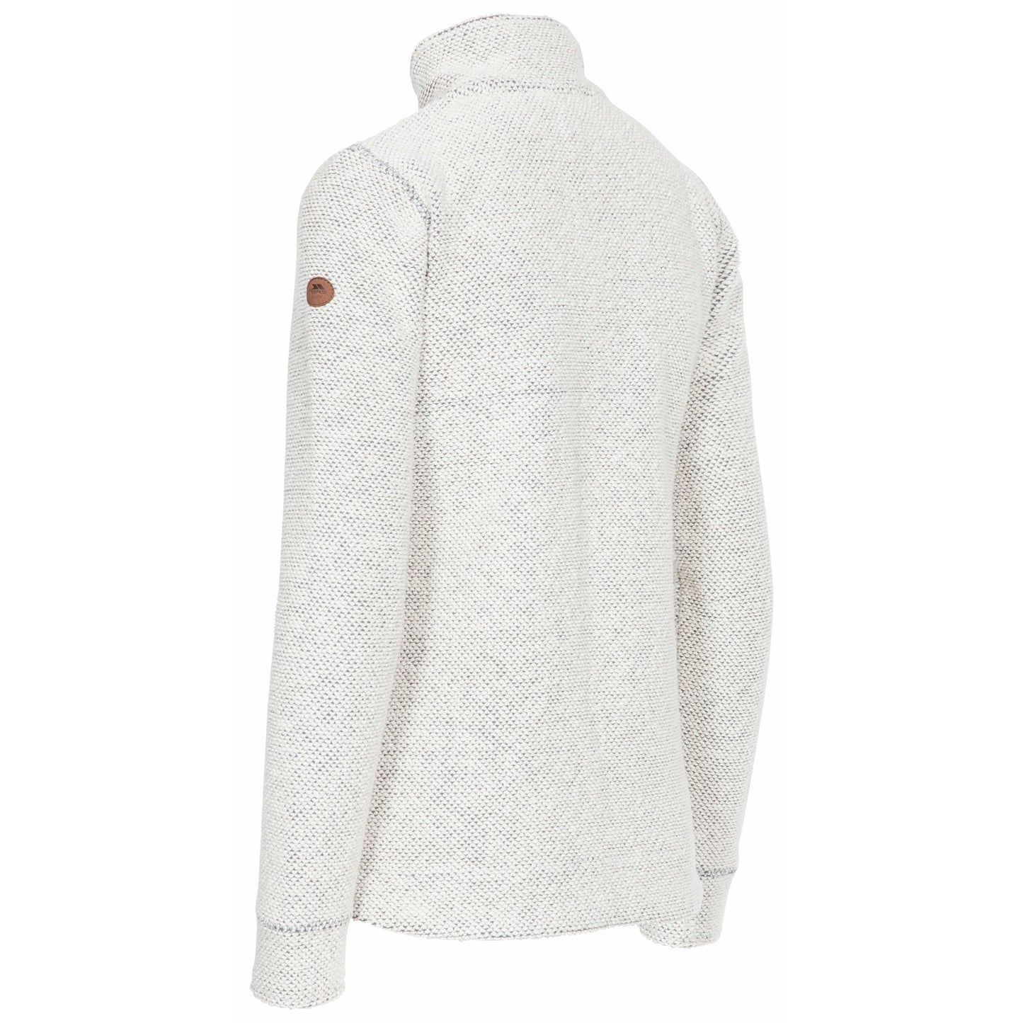 Ronette Women's 1/2 Zip Neck Fleece Sweater in Off White