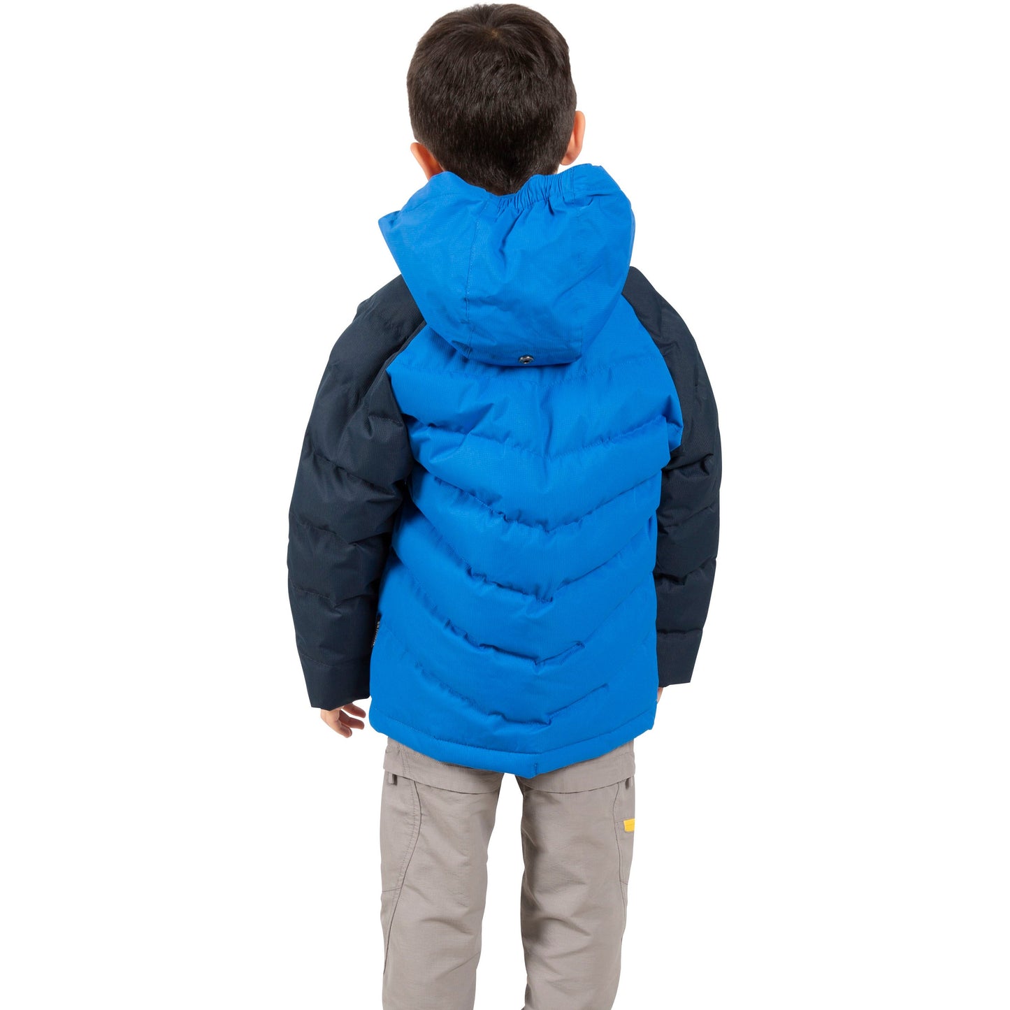 Sidespin Boys' Waterproof Padded Jacket in Navy