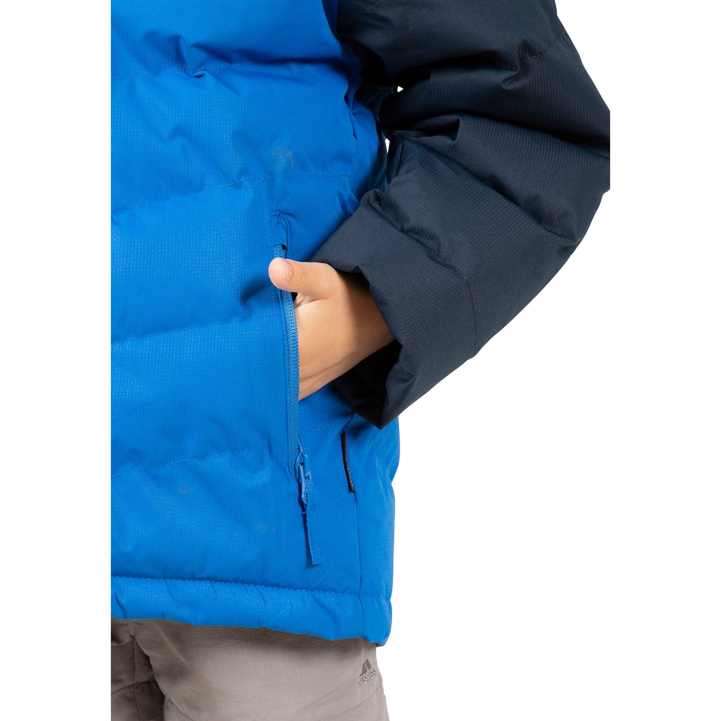 Sidespin Boys' Waterproof Padded Jacket in Navy