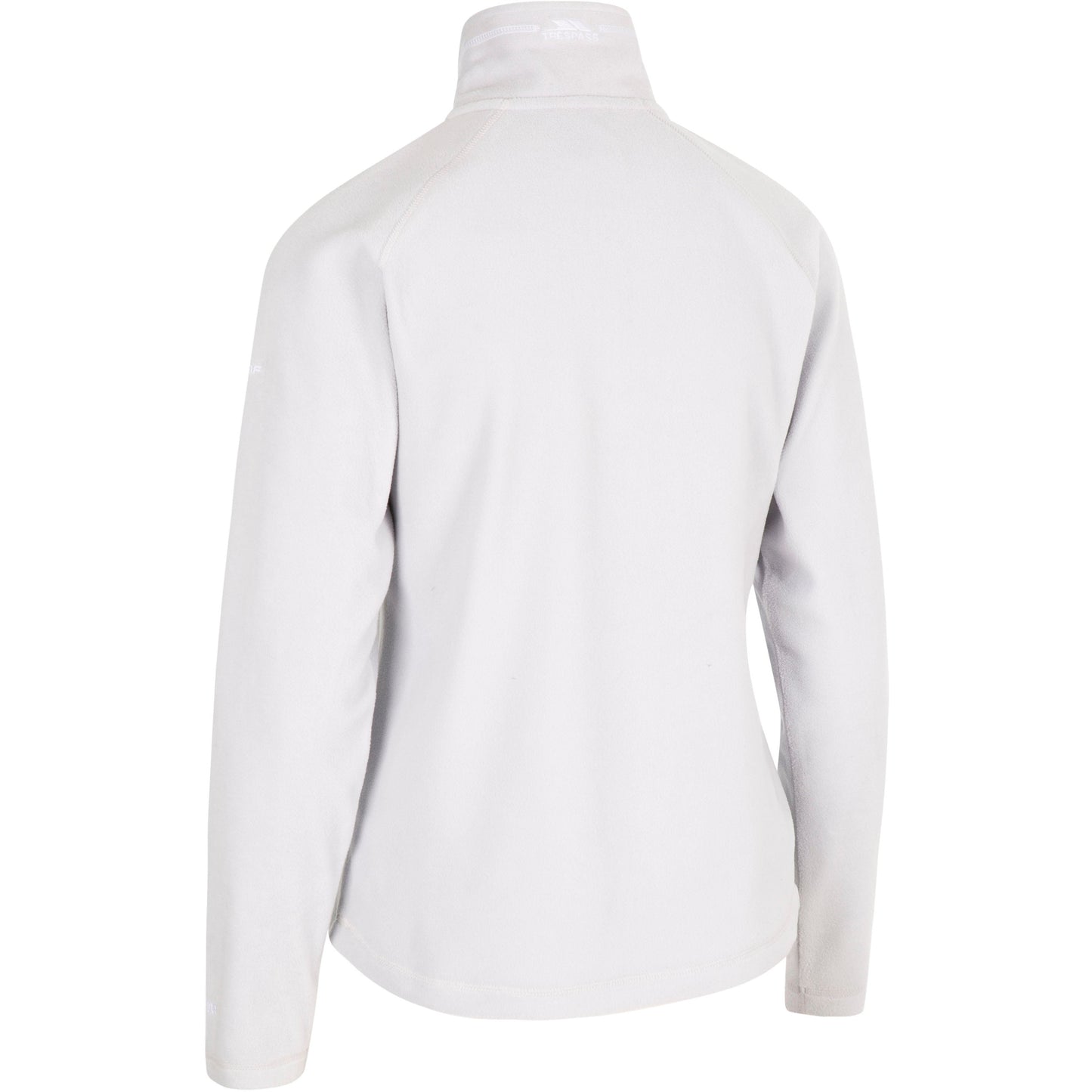 Skylar Women's Half Zip Fleece Top in Pale Grey