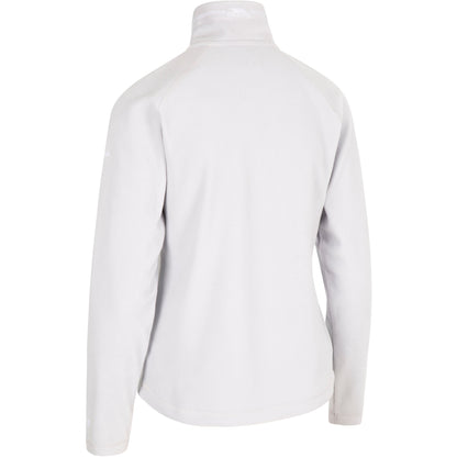Skylar Women's Half Zip Fleece Top in Pale Grey