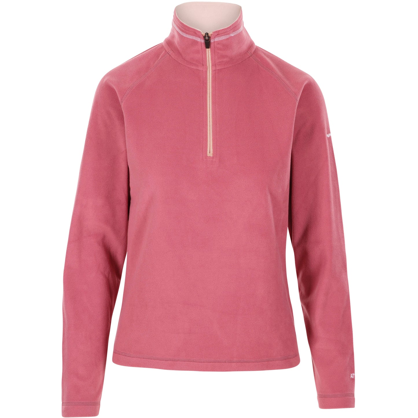 Skylar Women's Half Zip Fleece Top in Rose Blush