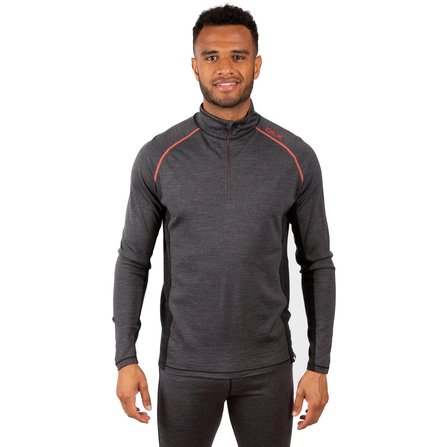 Trespass Men's Base Layer Top Stan in Grey Marl