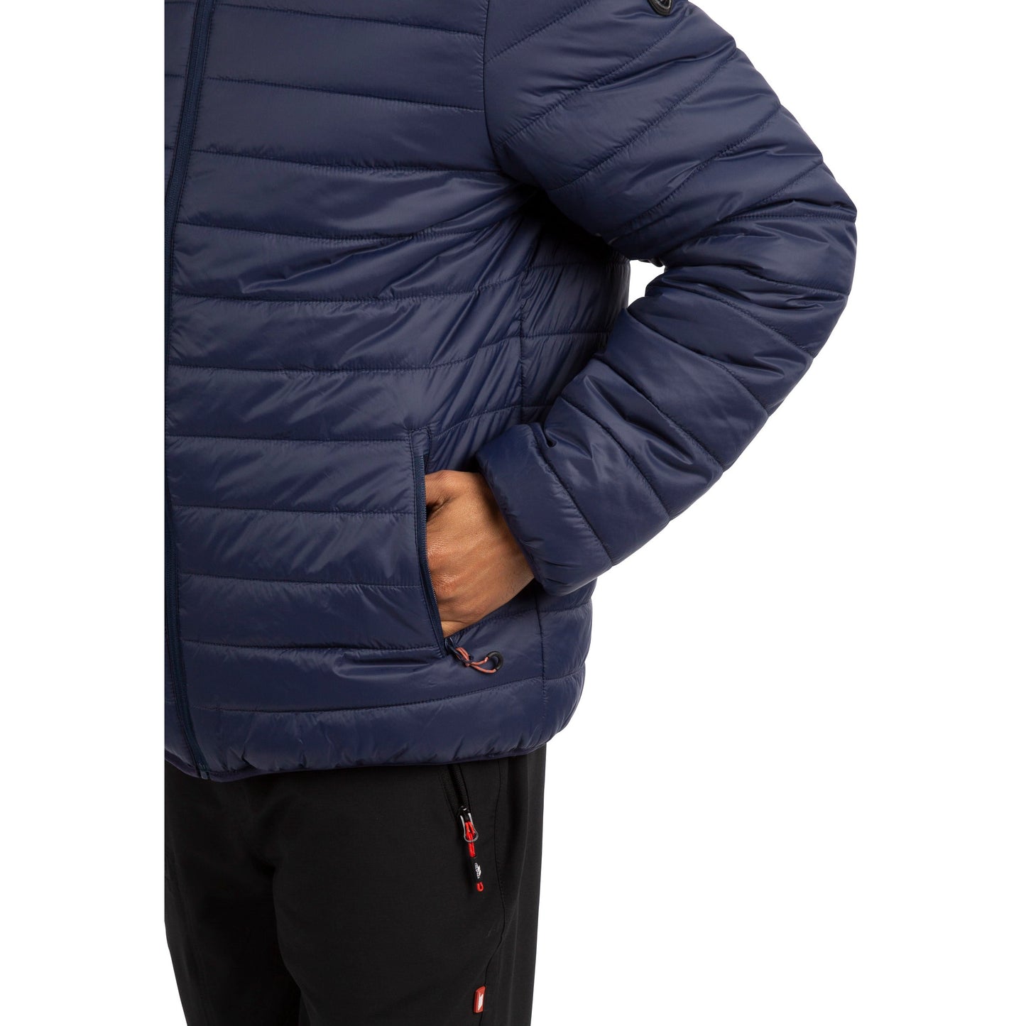 Trespass Mens Reversible Padded Jacket Senby in Navy / Orange