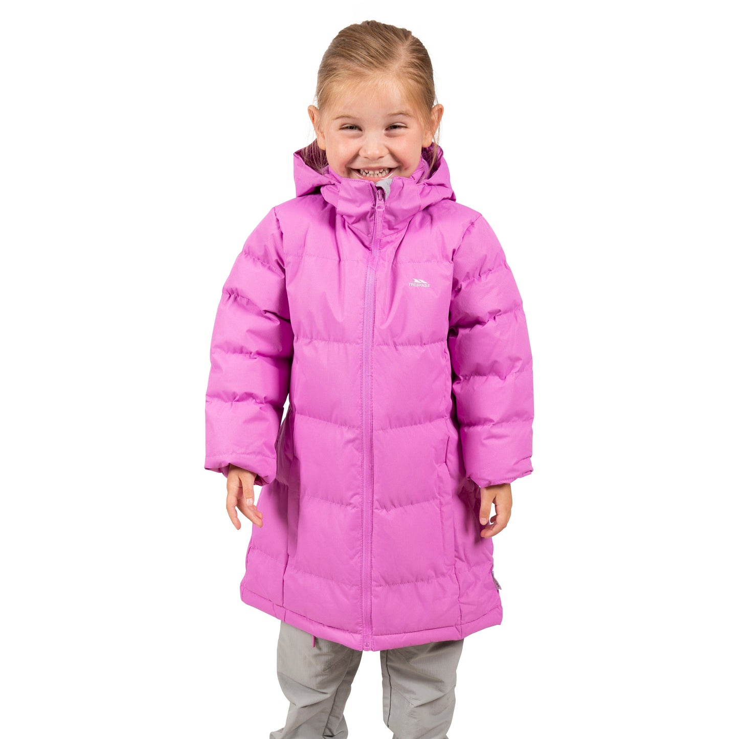 Tiffy Girls Padded Casual Jacket in Deep Pink