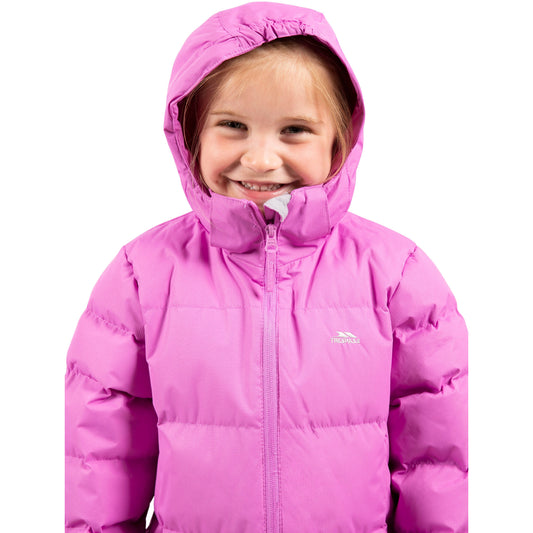 Tiffy Girls Padded Casual Jacket in Deep Pink