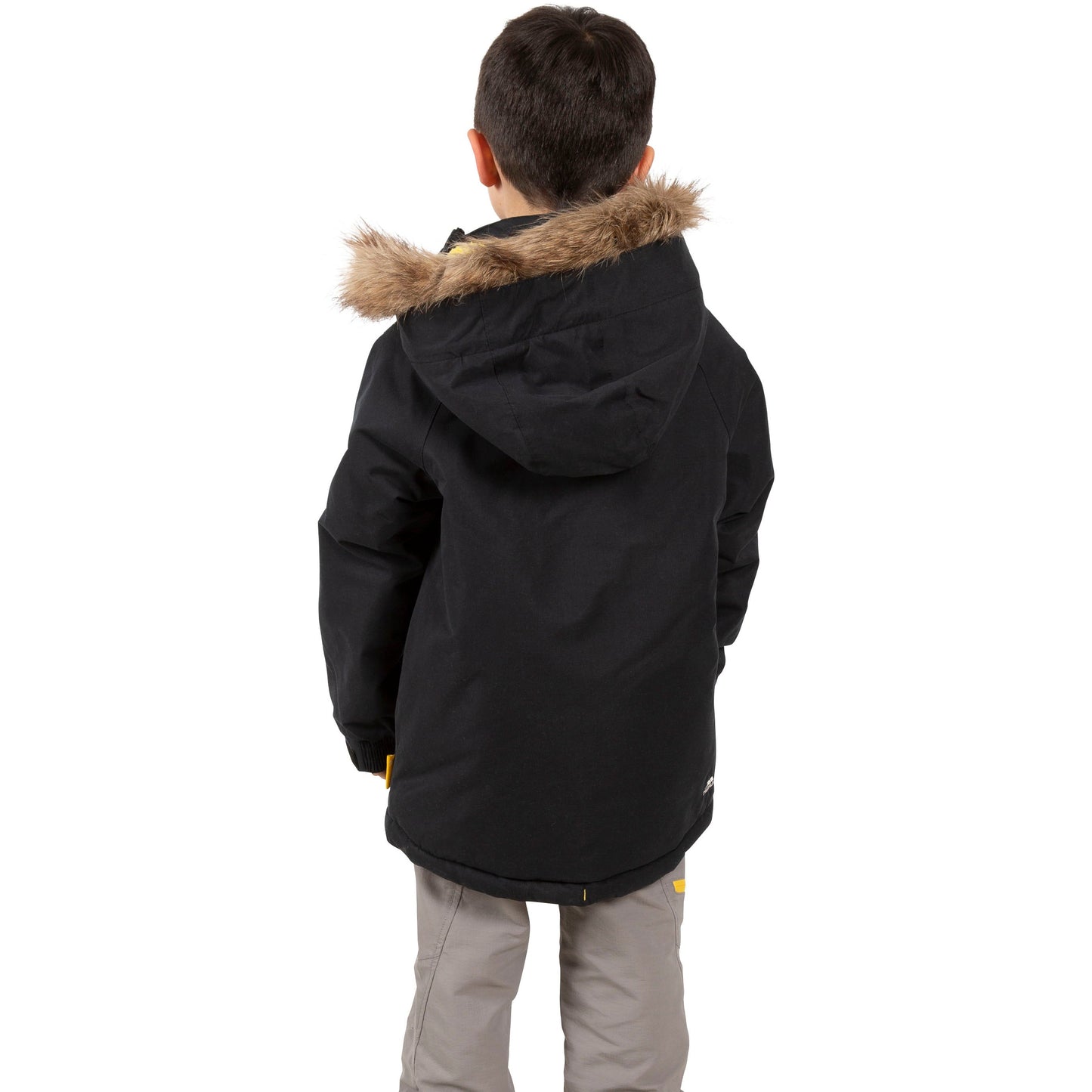 Upbeat Boys Unpadded Waterproof Rain Jacket in Black