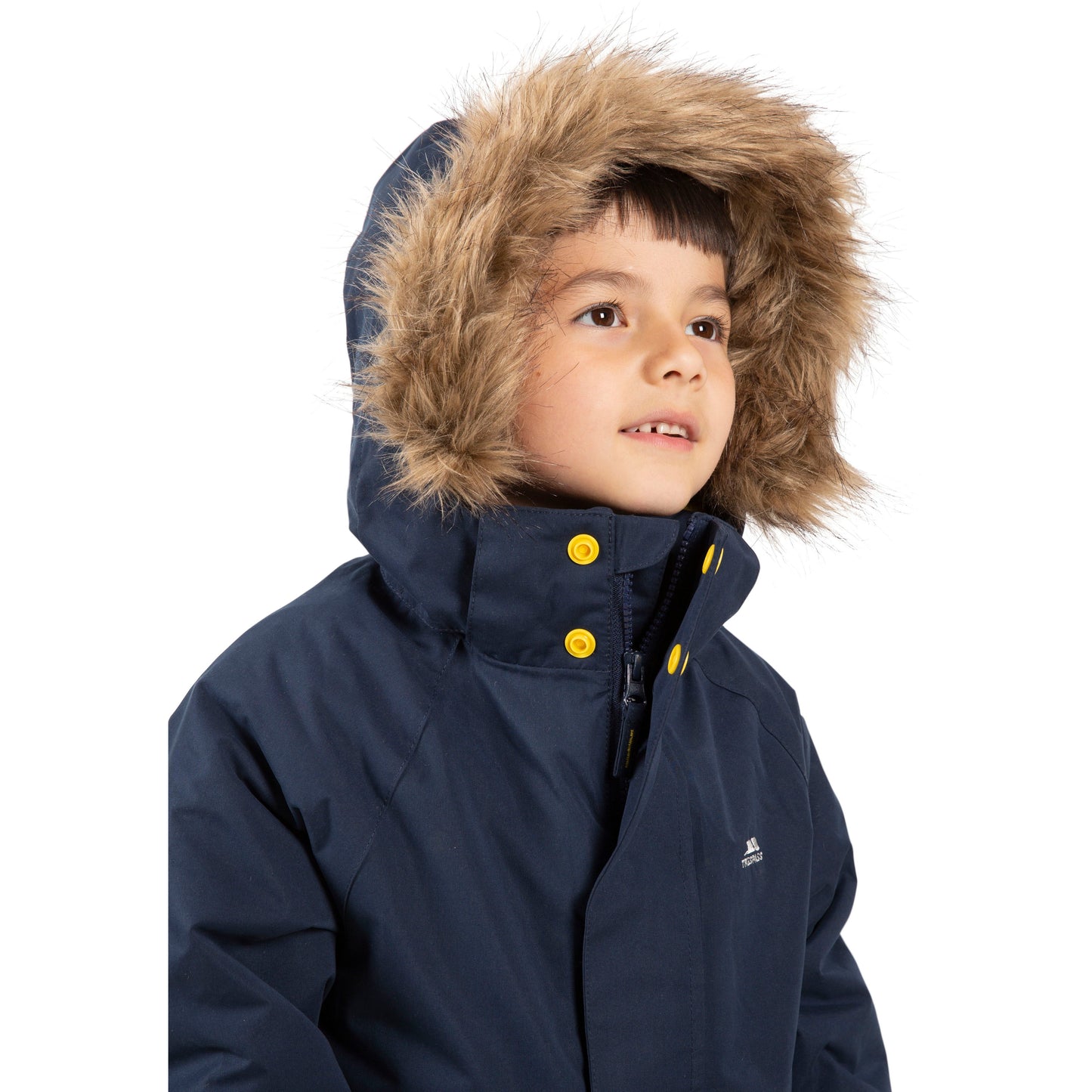 Upbeat Boys Padded Waterproof Rain Jacket in Navy