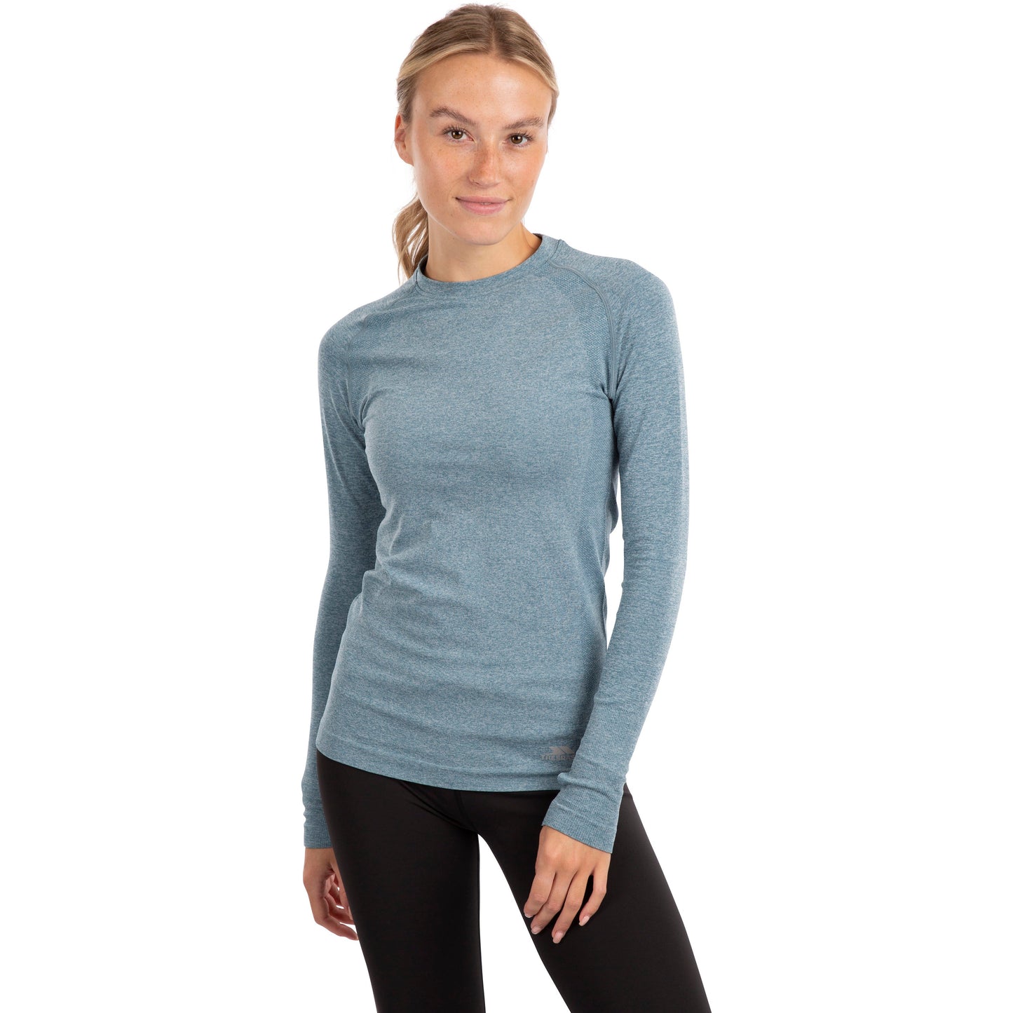 Welina Women's Long Sleeved Active Top in Teal Mist