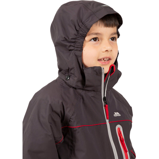 Wilson Boys Waterproof Padded Ski Jacket in Dark Grey
