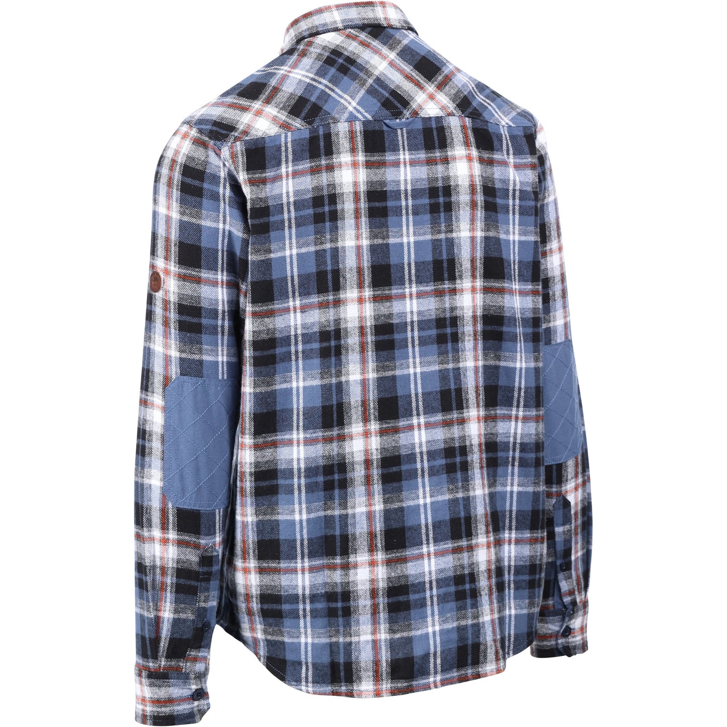 Zalah Men's Casual Flannel Shirt in Blue Check