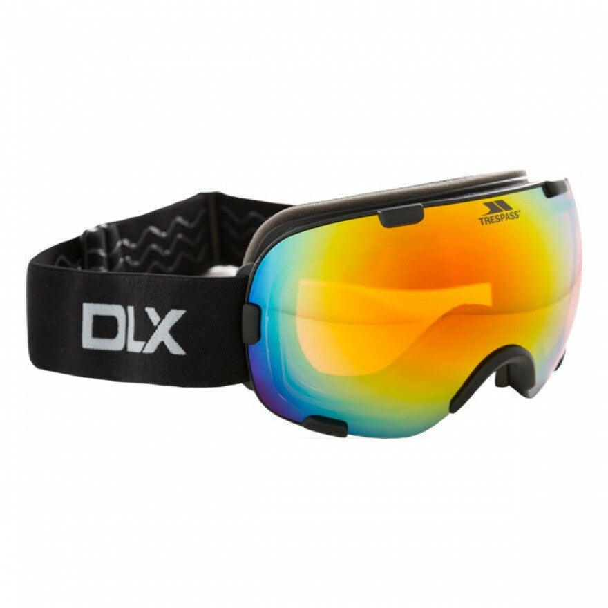 Cozia Design Deluxe Ski Goggles & Balaclava Set - 2 Lenses (Blue Mirror/Orange Night Vision), Magnetic, OTG, Carry Pouch