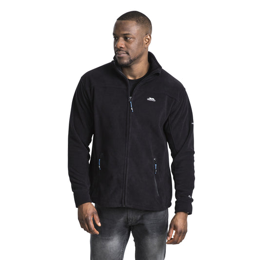 Bernal Mens Full Zip Fleece Jacket - Black