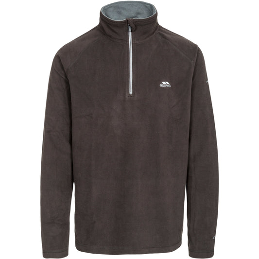 Blackford Mens Half Zip Microfleece in Black