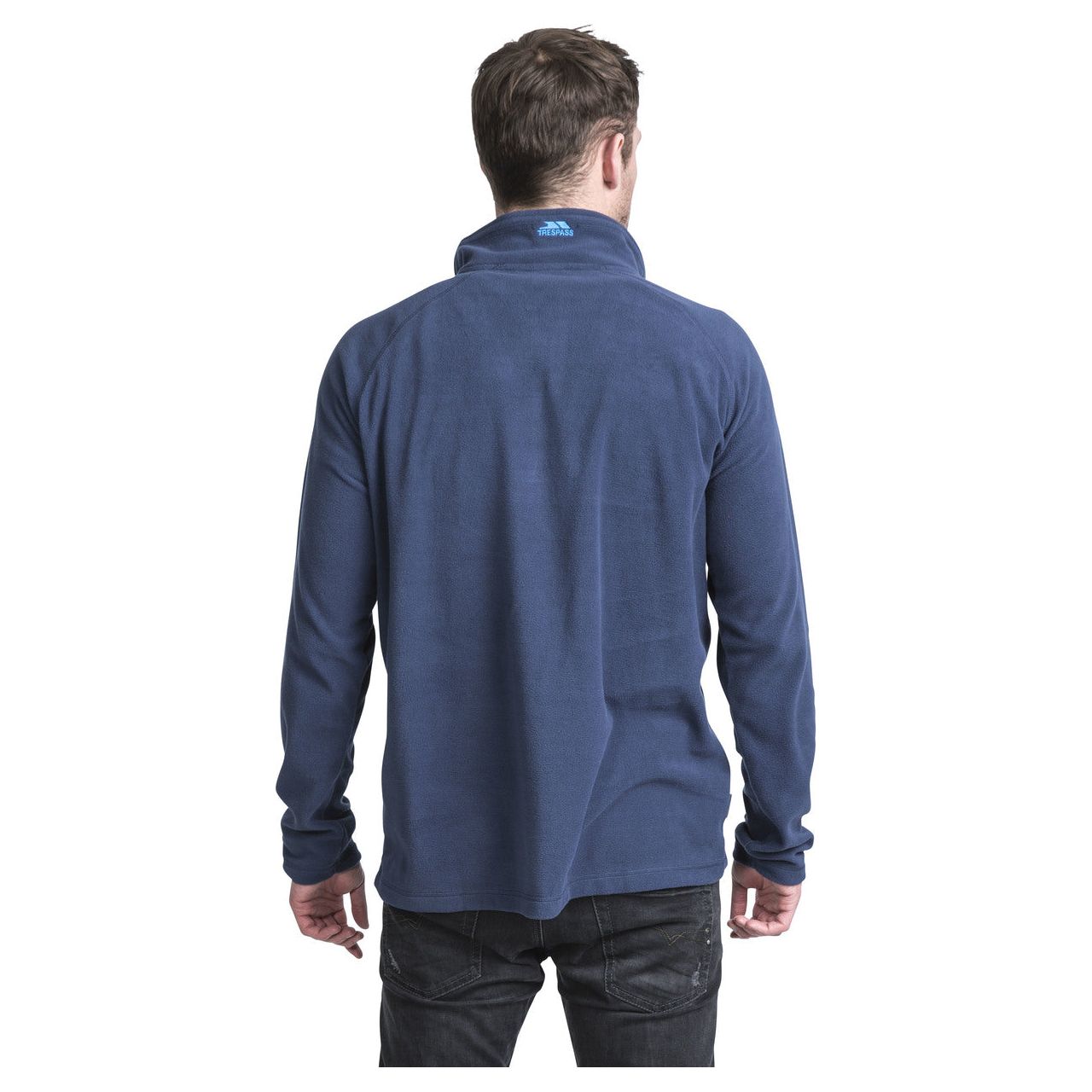 Blackford Mens Half Zip Microfleece in Navy