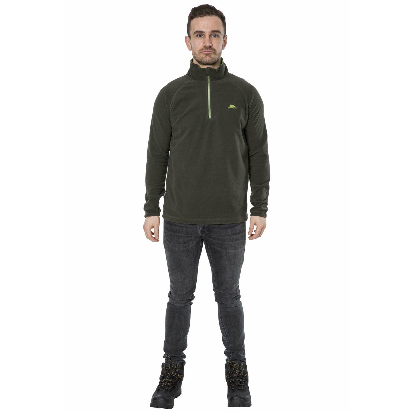 Blackford - Mens Half Zip Microfleece - Olive
